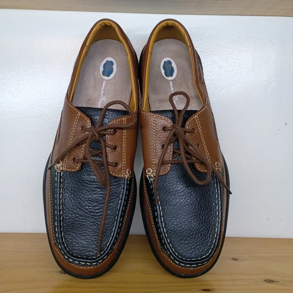 Dr. Comfort Patrick 8560 Men Therapeutic Leather Boat Shoes Size 15 M Comfort